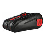 Tenisové Tašky Wilson Elite 15 Pack SMU Black/ Red